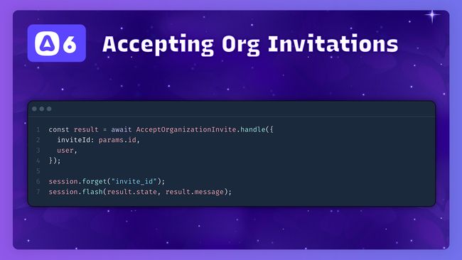 Accepting an Organization Invite