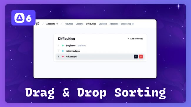 Drag & Drop Sorting