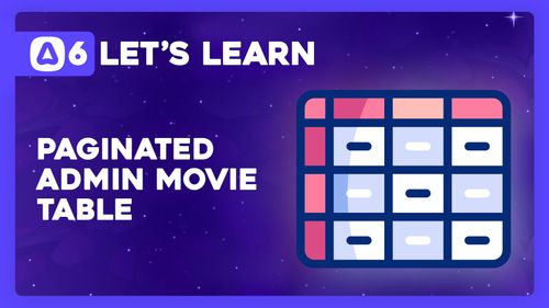 Paginated Admin Movie Table