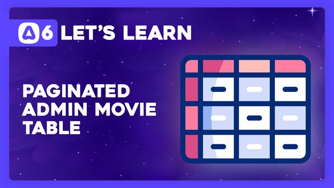 Paginated Admin Movie Table