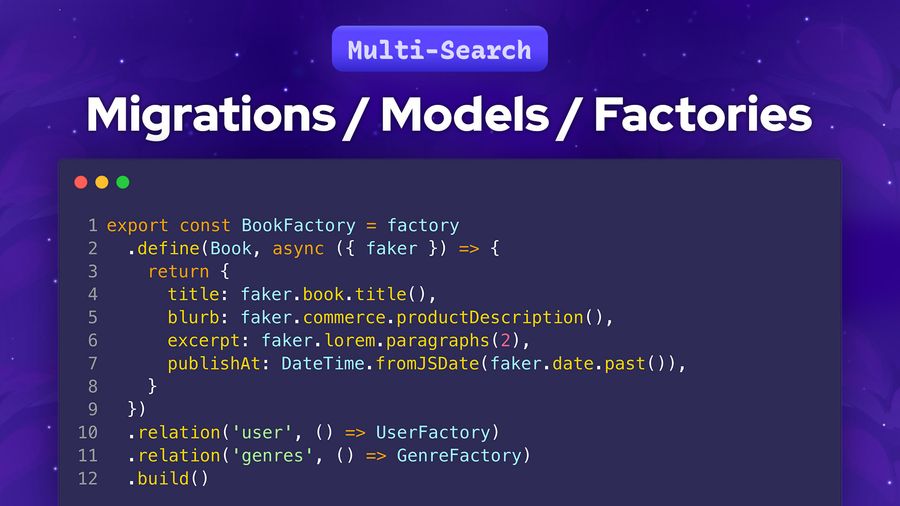Building A Multi-Search with Meilisearch & AdonisJS: Creating our ...